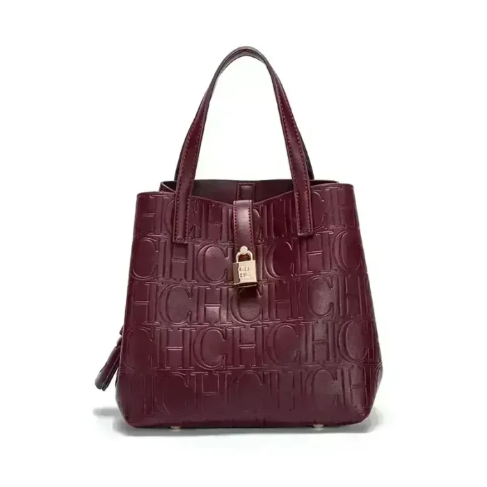 Embossed Ladies Crossbody Bag Letter Printing Design Ladies Handbag Large Capacity Tote Bag Elegant Temperament Ladies Should - Image 3