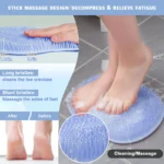 1 Pcs Shower & Foot Scrubber Bathroom Wall Mounted Back Scrubber Silicone Bath Massage Cushion Brush With Suction Cups - Image 2