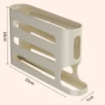 4 Layers Automatic Rolling Egg Holder Rack Fridge Egg Storage Box Container Kitchen Refrigerator Egg Dispenser Fridge Organizer - Image 5