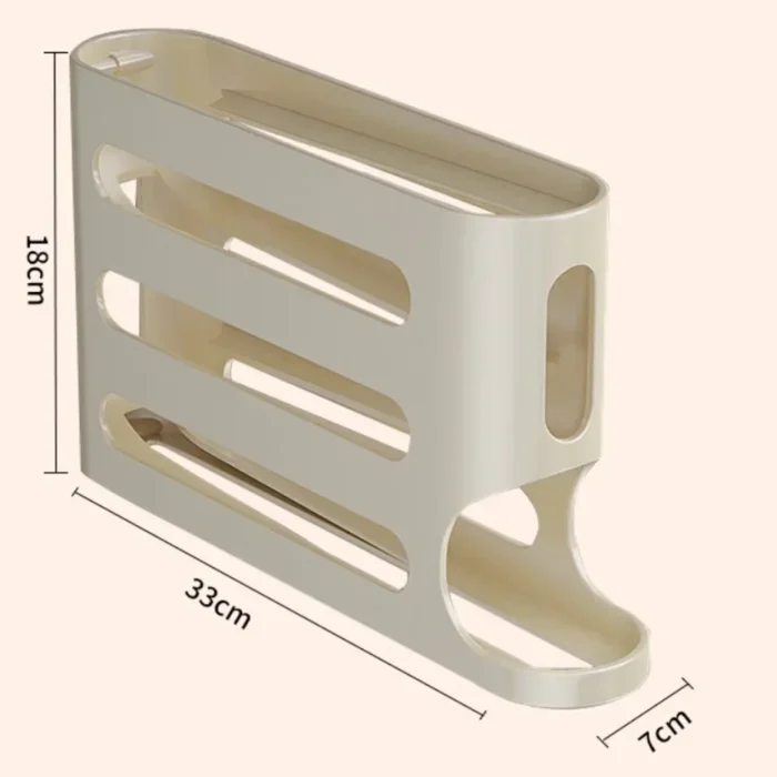 4 Layers Automatic Rolling Egg Holder Rack Fridge Egg Storage Box Container Kitchen Refrigerator Egg Dispenser Fridge Organizer - Image 5