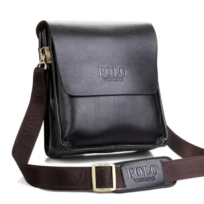 The leisure business single shoulder bag Polo vertical bag man trend inclined shoulder bag - Image 1