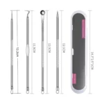 4PCS Blackhead Remover Acne Needle Tools Set Face Cleaning Black Dots Pimple Comedone Extractor Pore Cleaner Skin Care Products - Image 3