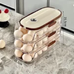 Large-capacity automatic rolling egg organizer home kitchen special preservation egg holder - Image 5