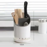 1Pc Kitchen Storage Chopsticks Tube With Drain Plate Tableware Storage Holder Home Kitchen Organizer Rack Chopstick Drain Box - Image 5
