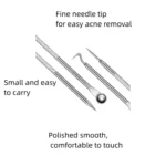4PCS Blackhead Remover Acne Needle Tools Set Face Cleaning Black Dots Pimple Comedone Extractor Pore Cleaner Skin Care Products - Image 5