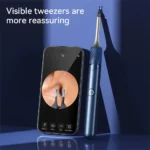 Visual Ear Cleaner with Camera Ear Wax Removal Tool with Ear Pick & Tweezers 12 Megapixels 6 Ear Spoons Earwax Removal Ears Care - Image 2