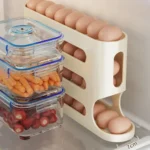 4 Layers Automatic Rolling Egg Holder Rack Fridge Egg Storage Box Container Kitchen Refrigerator Egg Dispenser Fridge Organizer - Image 3