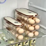 Large-capacity automatic rolling egg organizer home kitchen special preservation egg holder