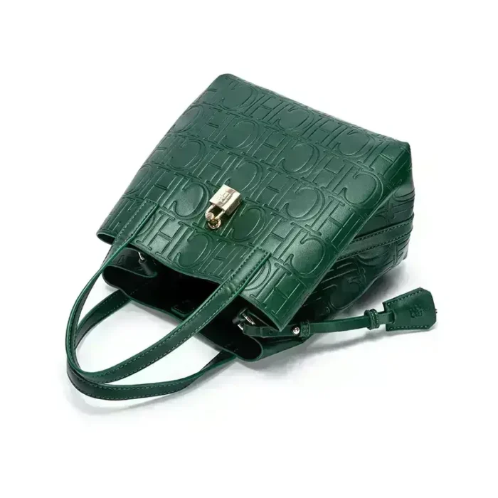 Embossed Ladies Crossbody Bag Letter Printing Design Ladies Handbag Large Capacity Tote Bag Elegant Temperament Ladies Should - Image 4