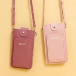 Women Bags Soft Leather Wallets Touch Screen Cell Phone Purse Crossbody Shoulder Strap Handbag for Female Cheap Women's Bags - Image 4