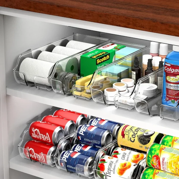 1/2pcs Kitchen Storage Cans, Soda Cans, Storage Cans, Refrigerator Freezer Organizers, Can Dispensers, Kitchen Accessories - Image 2