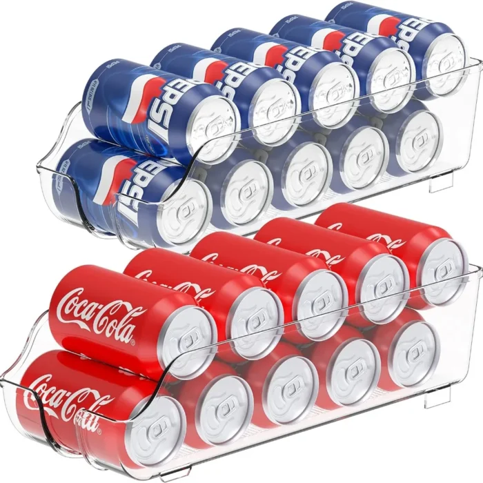 1/2pcs Kitchen Storage Cans, Soda Cans, Storage Cans, Refrigerator Freezer Organizers, Can Dispensers, Kitchen Accessories - Image 1