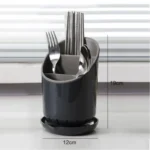 1Pc Kitchen Storage Chopsticks Tube With Drain Plate Tableware Storage Holder Home Kitchen Organizer Rack Chopstick Drain Box - Image 6