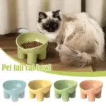 Food Bowl Color Thick Legs High Feet Stable Bowl Grade Food Water Supplies 4-color Dog Food Drop Anti Eat Dish P M1t3