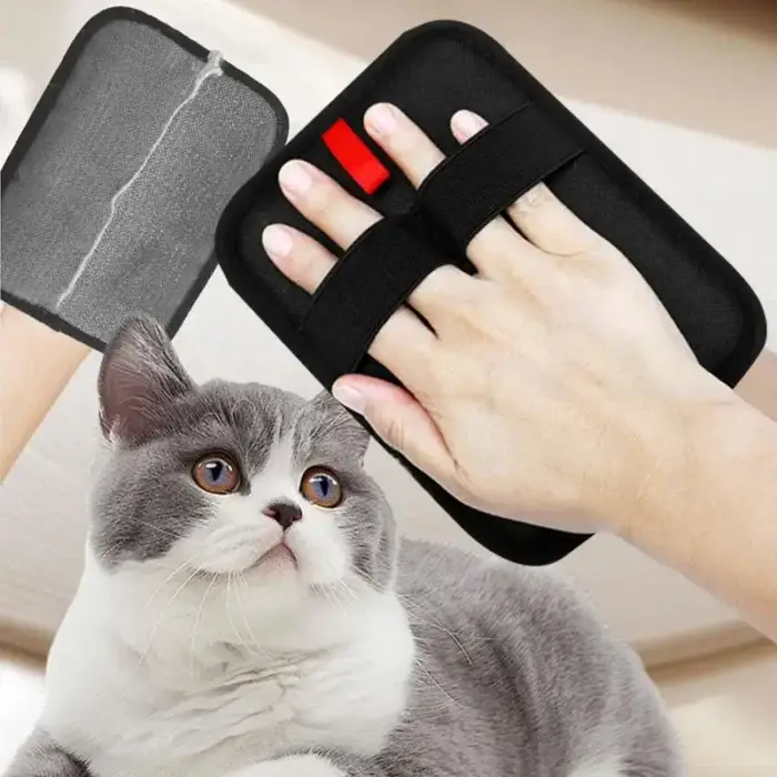 Pet Hair Remover Mitt static Deshedding Brush Glove Double-Sided Cleaning Tool for Dog Cat Rabbit with Long/Short/Curly Hair - Image 1