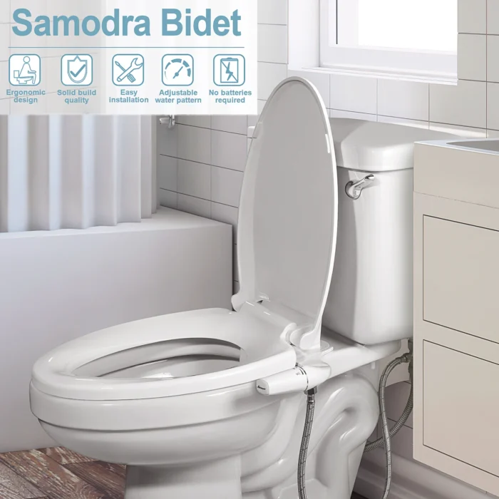SAMODRA Right/Left Hand Toitet Bidet Sprayer Non-Electric Dual Nozzle Bidet Toilet Seat Hygienic Shower For Bathroom Accessories - Image 6
